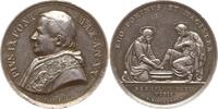 Vatikan Silbermedaille Pius IX., 1846-1878, v. Girometti u. Bianchi, Fußwaschung beim letzten Abendmahl -