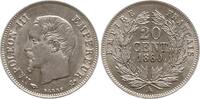 Frankreich, Kaiserreich 20 Centimes Napoleon III., 1852 - 1870, Paris -