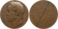 Frankreich, Kaiserreich, Stadt Roubaix Große Bronzemedaille v. Ponscarme, auf Jules Brame, 1808 - 1878, Politiker und Abgeordneter -