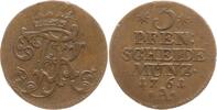 Brandenburg-Preußen 3 Pfennig Friedrich II., 1740 - 1786, Berlin -