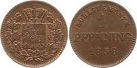 Pfennig 1858 Bayern, Königreich Maximilian II., 1848 - 1864 Vorzüglich - Stempelglanz