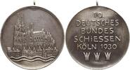 Köln, Stadt Tragbare Feinsilbermedaille (990) v. Poellath, Schrobenhausen, 19. Deutsches Bundesschiessen, verl. an José Roca -