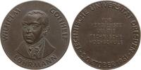 Dresden, Stadt Bronzegussmedaille Verdienstmedaille der Technischen Hochschule (TU) Dresden, W.G. Lohrmann -