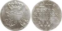 Brandenburg-Preußen 1/24 Taler Friedrich II., 1740 - 1786, Magdeburg, Sechsblättrige Rosetten neben Mzz. -