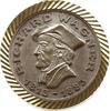 Berühmte Personen - Musiker und Komponisten Einseitige versilberte Bronzemedaille Richard Wagner, 1813 - 1883, Brustbild mit Kappe n.l., am Rand vergoldet -