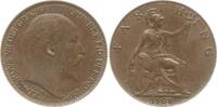 Großbritannien Farthing Edward VII., 1901 - 1910 -