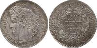 20 Centimes 1850 A Frankreich, 2. Republik Typ Cérès, Paris Besser als vorzüglich, feine Tönung