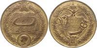 Frankreich, Kaiserreich, Paris, Stadt Vergoldete Bronzemedaille Napoleon III., 1852-1870, v. Ferret, Exposition Universelle, Ausstellungsgelände -