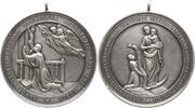Österreich, Kaiserreich, Feldkirch, Stadt Tragbare Silbermedaille ohne Signatur, auf den Hl. Aloysius, Patron der Studierenden -
