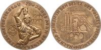 Mansfeld, Stadt Bronzemedaille 750 Jahre Mansfelder Bergbau -