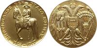 Köln, Stadt Vergoldete Bronzemedaille Karneval, 75 Jahre Ehrengarde der Stadt Köln -