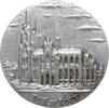 Köln, Stadt Große einseitige Weißmetallmedaille Anfertigung als Taschenspiegel aus Leichtmetall, Domansicht -