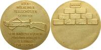 Köln, Stadt Vergoldete Bronzemedaille Köln-Mülheimer Tellschützen e.V. von 1928, Spendenmedaille -