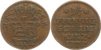 Sachsen-Coburg-Saalfeld, Herzogtum 1 1/2 Pfennig Ernst Friedrich, 1764 - 1800 -