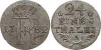 Brandenburg-Preußen 1/24 Taler Friedrich II., 1740 - 1786, Berlin, Rosetten, zeitgen. Fälschung, interessant! -