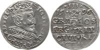 Polen, Königreich 3 Groschen (Dreigröscher , Trojak) Sigismund III., 1587 - 1632, Riga -