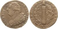 Frankreich, Constitution 2 Sols Paris, Glockenmetall -