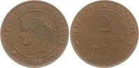 Frankreich, 3. Republik 2 Centimes Paris, Typ Cérès -