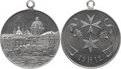 Kaiserreich Österreich, Königreich Böhmen, Prag Tragbare Aluminiummedaille von Smakal, auf die Kreuzherrenkirche, Kirche des Hl. Franziskus von Assisi -