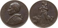 Vatikan Bronzemedaille Leo XIII., An XXV, v. Angelo Cappuccio bei Johnson, a.s. 25. Pontifikatsjubiläum -