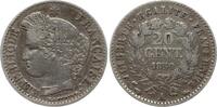 20 Centimes 1850 A Frankreich, 2. Republik Typ Cérès, Paris Sehr schön