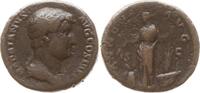 Römische Kaiserzeit As Hadrian, 117 - 138, Annona mit Ähren und Ruder zwischen Modius und Prora -