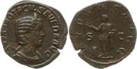 Römische Kaiserzeit Sesterz Otacilla Severa, 244-249, Pietas steht n.l. opfert ü. Altar, hält Weihrauchgefäß -