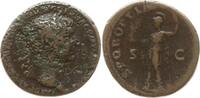 Römische Kaiserzeit As Trajan, 98 - 117, Roma steht n.l., hält Viktoria und Speer -