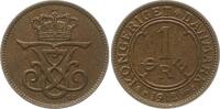 1 Öre 1912 Dänemark, Königreich Frederik VIII., 1906 - 1912 Vorzüglich - Stempelglanz