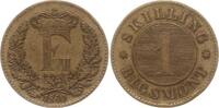 Dänemark, Königreich 1 Skilling Rigsmont Frederik VII., 1848 - 1863 -