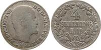 Dänemark, Königreich 4 Skilling Rigsmont Frederik VII., 1848 - 1863 -