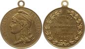 Tragbare Messingmedaille 1883 Frankreich, 3. Republik Souvenir de la Fete Nationale du 14 Juillet 1883 Besser als vorzüglich, mitgeprägte Öse