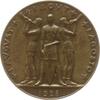 Einseitige Bronzemedaille 1928 Schweiz v. Milo Martin auf die Bundesfeier und Nationafeiertag am 1. August Sehr schön - vorzüglich, an Rs. Spange