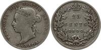 Kanada 25 Cents Victoria, 1837 - 1901 -