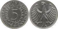 5 Mark 1964 D Bundesrepublik Deutschland  Vorzüglich - Stempelglanz, min. Kr.
