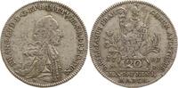 Würzburg, Bistum 20 Kreuzer Franz Ludwig von Erthal 1779-1795, OE unter Brustbild, Münzmeister Oexlein -