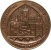 Tschechoslowakei, Prag Große einseitige Bronzemedaille v. F. Bilek, auf ein bedeutendes Jubiläum der Stadt, Ansicht der Altstadt -
