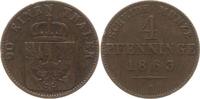 Preußen, Königreich 4 Pfennig Wilhelm I., 1861 - 1888 -