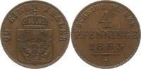 Preußen, Königreich 4 Pfennig Wilhelm I., 1861 - 1888 -