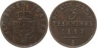 Preußen, Königreich 3 Pfennig Wilhelm I., 1861 - 1888 -