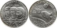 Luft- und Raumfahrt Feinslibermedaille (1000) Bayr. Hauptmünzamt, Apollo 10, erstes Mondlandemanöver -
