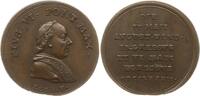 Vatikan Kleine Bronzemedaille Pius VI., 1755 - 1799, v. Rosa, auf seinen Besuch in Augsburg -