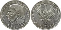 5 Mark 1964 J Bundesrepublik Deutschland Fichte Vorzüglich - Stempelglanz