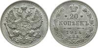 Russland 20 Kopeken Nikolaus II., 1894 - 1917, St. Petersburg -