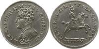 Versilberter Jeton o.J. Russland Alexander I., 1801 - 1825, v. Lauer, a.d. russ. General Graf Barclay de Tolly Fast Stempelglanz mit feinem Präge...