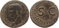 Römische Kaiserzeit, Rom As Germanicus, 4 BC - 19 AD, unter Gaius, 37 - 41 (Caligula), Kopf n.l. / SC -