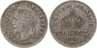 Frankreich, Kaiserreich 20 Centimes Napoleon III., 1852 - 1870, Straßburg -