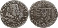 Teston 1624 Lothringen, Herzogtum Karl IV. und Nicole, 1624 - 1625, Nancy Sehr schön mit feiner Patina