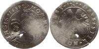 Schweiz - Schaffhausen Örtli (15 Kreuzer, 1/4 Taler) mit Gegenstempel Widderkopf, kl. Beschreibungszettel beiliegend -