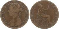 Großbritannien 1/2 Penny (Halfpenny) Victoria, 1837 - 1901 -